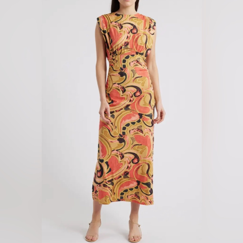 Cleobella Size Small‎ Donna Ankle Dress Osaria Print NEW